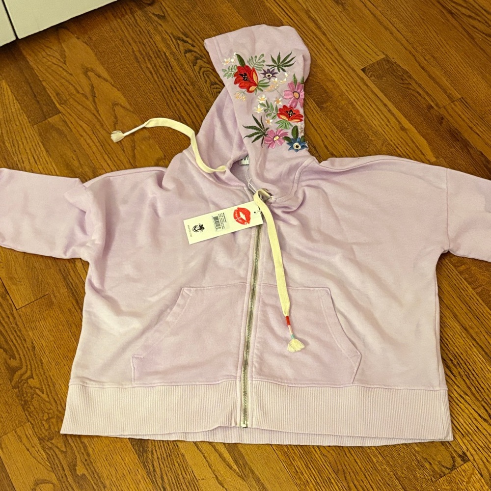 Wildfox Orchid Hush Zip-Up